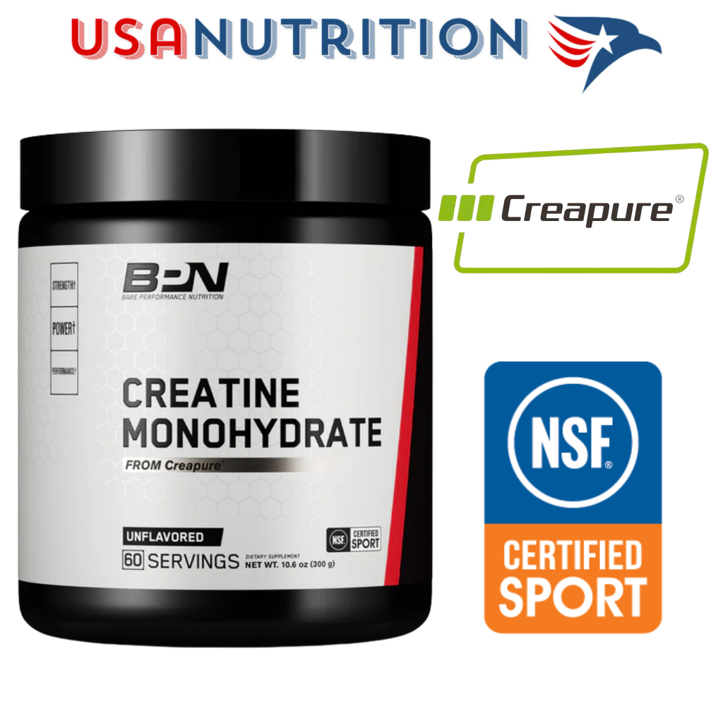 Creatine Creapure 300g chứng nhận NSF Sport : Bare Performance Nutrition