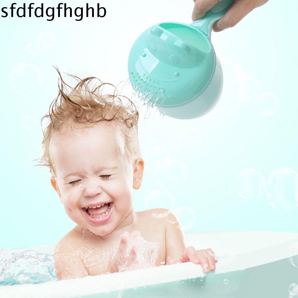 SFDFD Tắm Rửa Ly Xách tay Hà Mã Gấu Phim hoạt hình Bé Muỗng Vòi Hoa Sen BƠI Đầu Tưới Nước Chai Bé Dầu Gội Cốc Trẻ em Rửa Tóc Cup Vòi hoa sen Đầu Rửa Chén