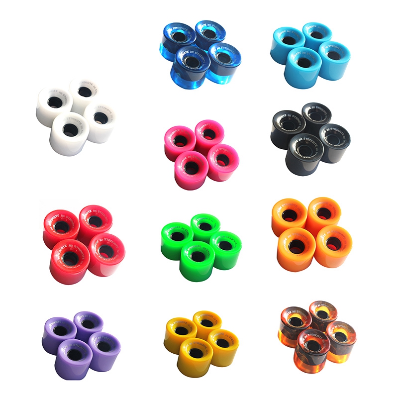 4Pcs/Set 60X45mm Cruiser Skateboard Wheels PU Wheels Long Board Cruiser Wheels