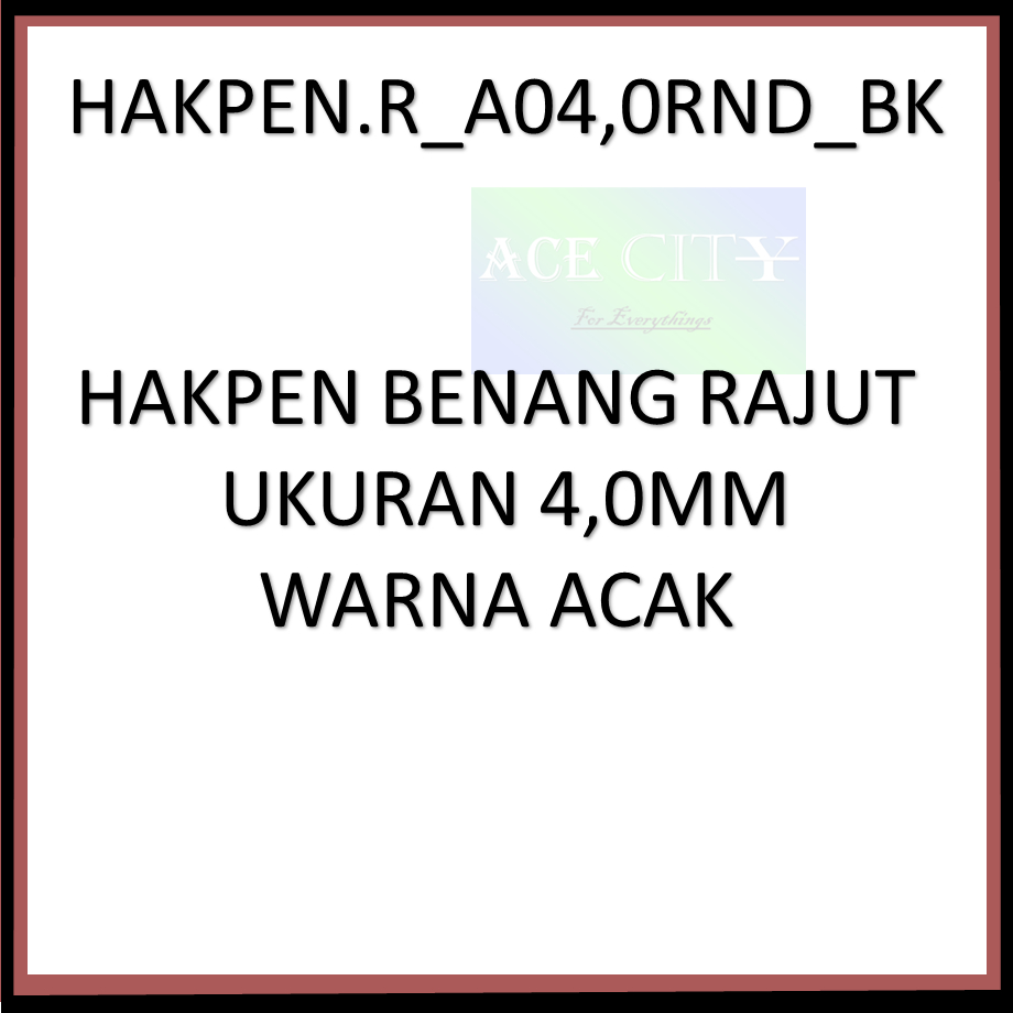 Hakpen Jarum Benang Rajut Almunium 2/2.5/3/3.5/4/4.5/5/5.5/6/6.5/7/7.5/8/8.5/9/9.5/10 mm