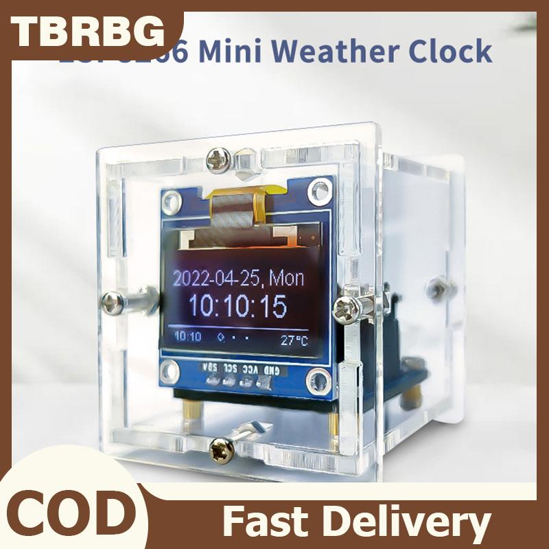 TBRBG ESP8266นาฬิกาบอกสภาพอากาศขนาดเล็ก, นาฬิกาดิจิตอล ชุดบัดกรีอิเล็กทรอนิกส์มัลติฟังก์ชั่นสถานีอากาศ ราคา 239 บาท*ส่งฟรี