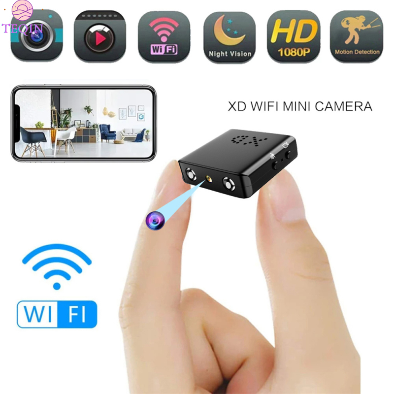 TEQIN BKW1 Mini Hidden Camera WiFi 1080P Full HD Security Camcorder Motion Detection For Home Office Security Surveillance ราคา 397 บาท*ส่งฟรี