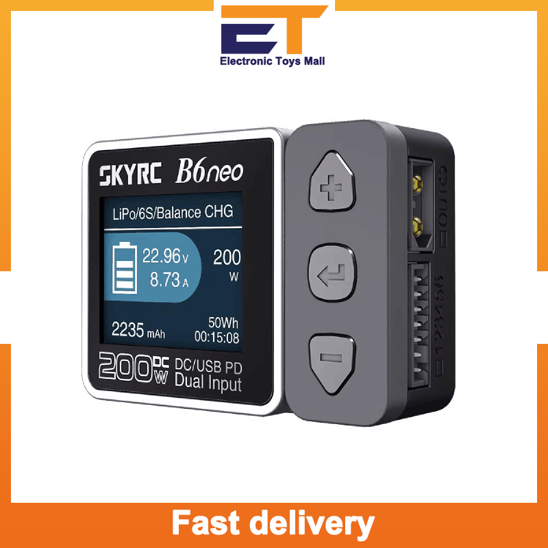 Fast Delivery SkyRC B6neo Smart Charger DC 200W PD 80W 10A DC PD Dual