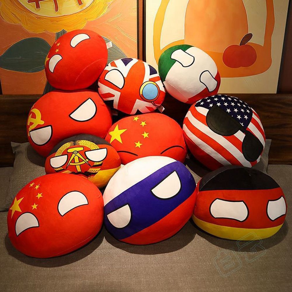 ĐỨC 30cm Sáng Tạo PHÁP NGA Quốc gia Bóng Trang Trí Nội Thất USA Countryball Quà Tặng Nước Bóng Đồ Ch