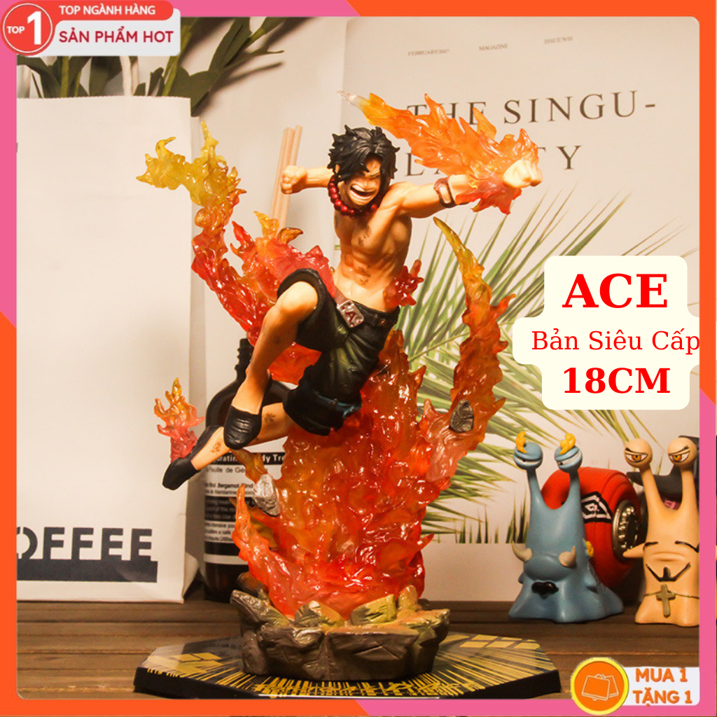 Mô Hình ACE Bản Siêu Cấp 18CM Mô hình One Piece Figure Mô Hình Anmie One Piece Luffy Vua Hải Tặc