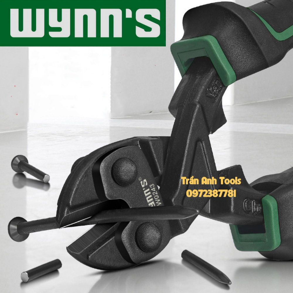 Kìm cộng lực mini cao cấp 8 inch Wynn's cắt dây thép xoắn, dây đồng, dây sắt 6.0mm, kềm cắt sắt mini chuyên dụng