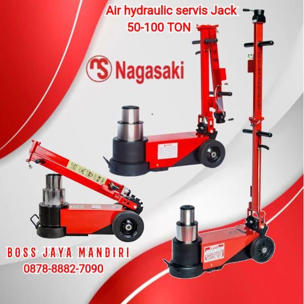AIR HYDRAULIC SERVIS JACK 50-100 TON DONGKRAK BUAYA ANGIN NAGASAKI - ForUs Mart Harga 14,020,000 rupiah*Gratis Ongkir