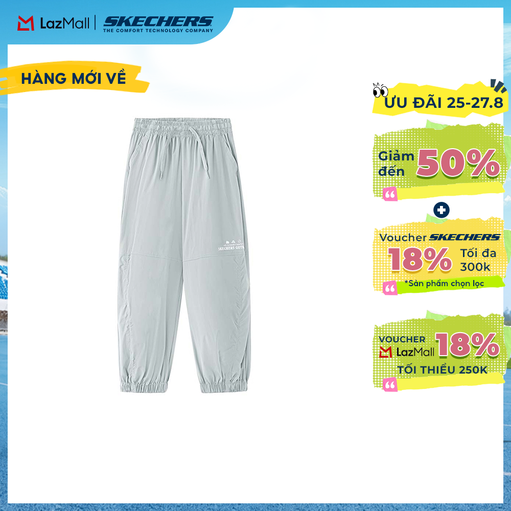 Quần Dài Thể Thao Bé Gái Skechers GO Trail Performance Pants - P226G006-01MZ