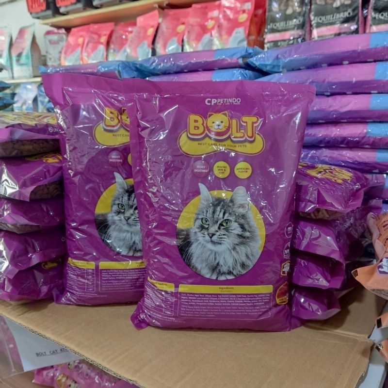 (Paket 5Pcs) Bolt Cat Ikan Tuna Kemasan 800Gr - Makanan Kucing Dewasa Harga 104,000 rupiah*Gratis Ongkir