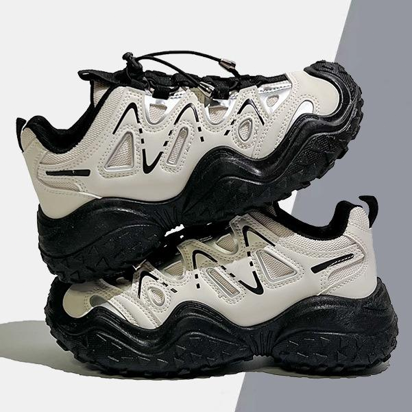 Comfy Best Seller [Additional 30% Off] Free Shipping Cod Sneakers New Casual Shoes Unisex Thick Heel Korean Style Anti-Slip for Students Daily Life Lightweight, Breathable Sporty Design Comfortable and Durable Size 35-40 Ready to Ship from Thailand [Ln520 ราคา 131 บาท*ส่งฟรี