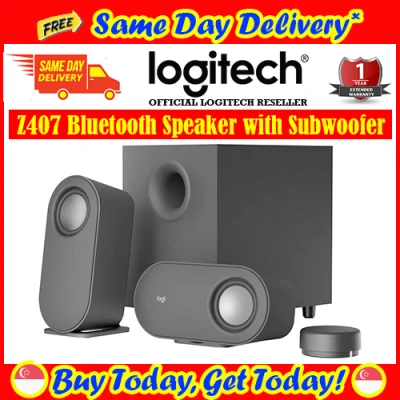 [Free Same Day Delivery*] Logitech Z407 Bluetooth Speaker with Subwoofer 980-001351 (*Order Before 2pm on working day, will deliver the same day, Order after 2pm, will deliver next working day.)