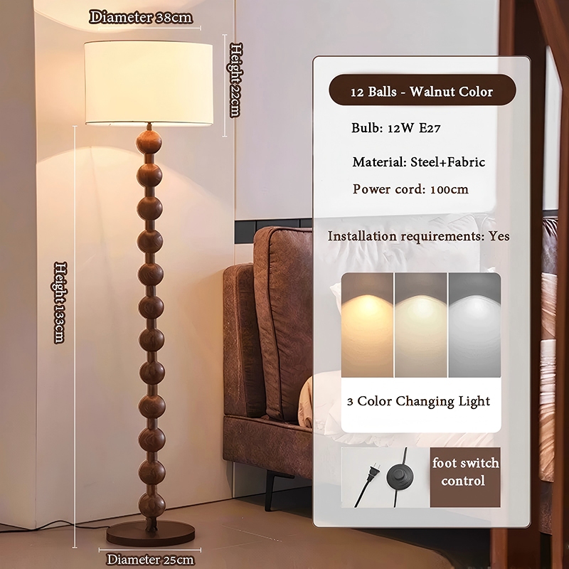 Floor Lamp Bedroom Sofa Corner Standing Light E27 Buld Contemporary Design Room Home Decor