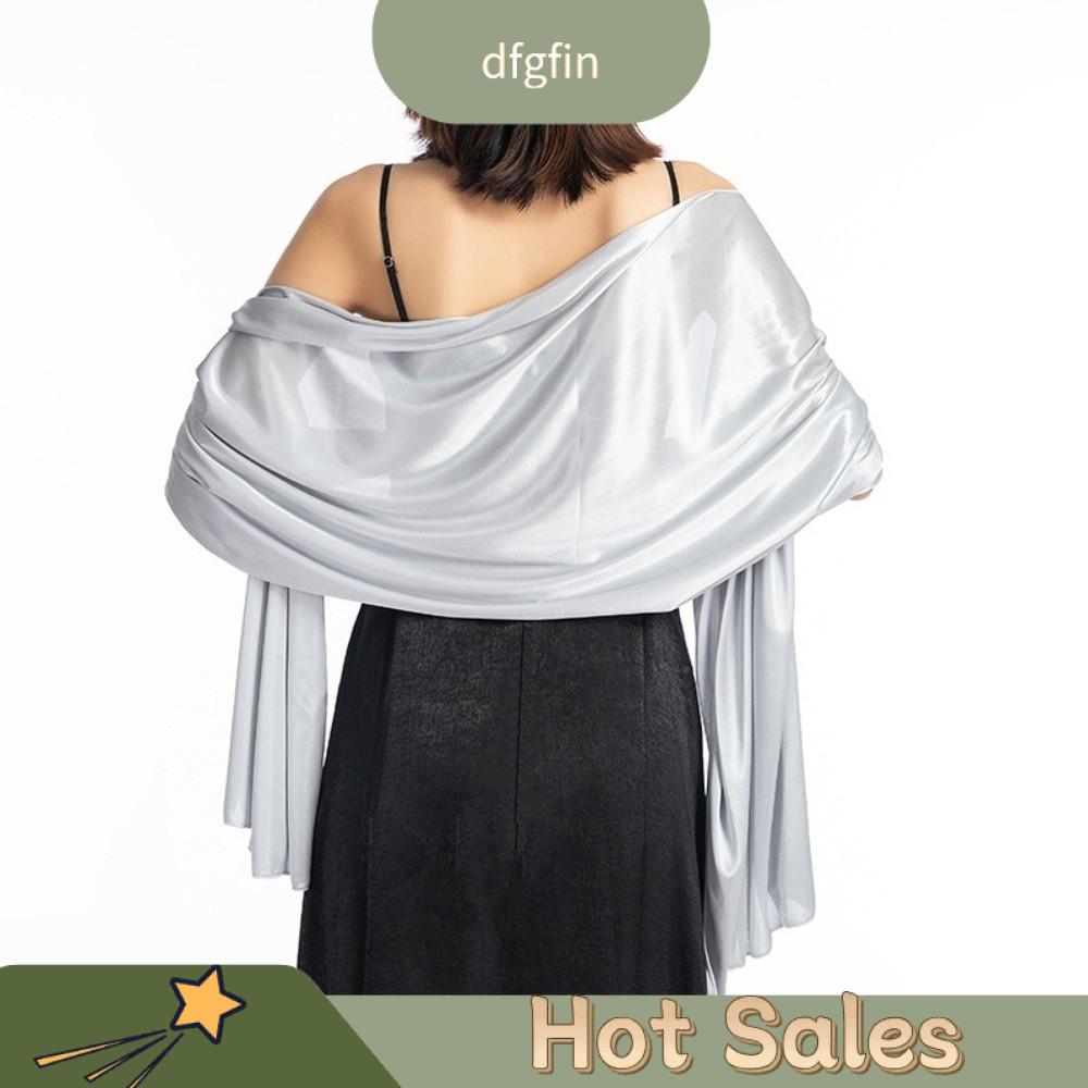 DFGFIN Mềm mại Khăn choàng nữ Bánh cuốn Áo choàng dự tiệc Phụ kiện thời trang Khăn trang trí Đám cưới