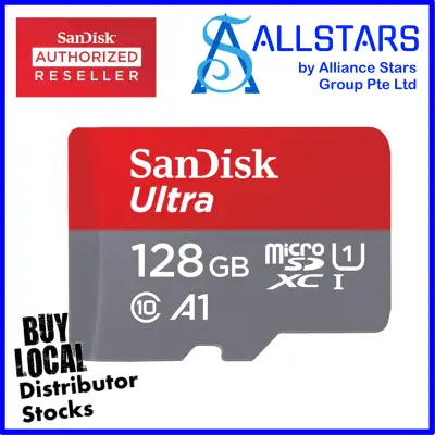 (ALLSTARS : WE ARE BACK / 9.9 PROMO) **FREE Upgrade to SQUA4 up to 120MB/s** SANDISK 128GB SQUAR ULTRA A1 MicroSDXC Memory Card / UHS-I / U1 / up to 100MB/S Read (SDSQUAR-128G-GN6MN)-WRTY 10YRS W/Local DISTRIBUTOR