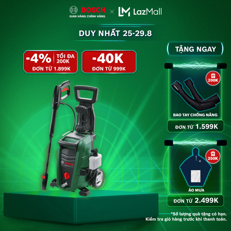 Máy phun xịt rửa Bosch Universal Aquatak 125