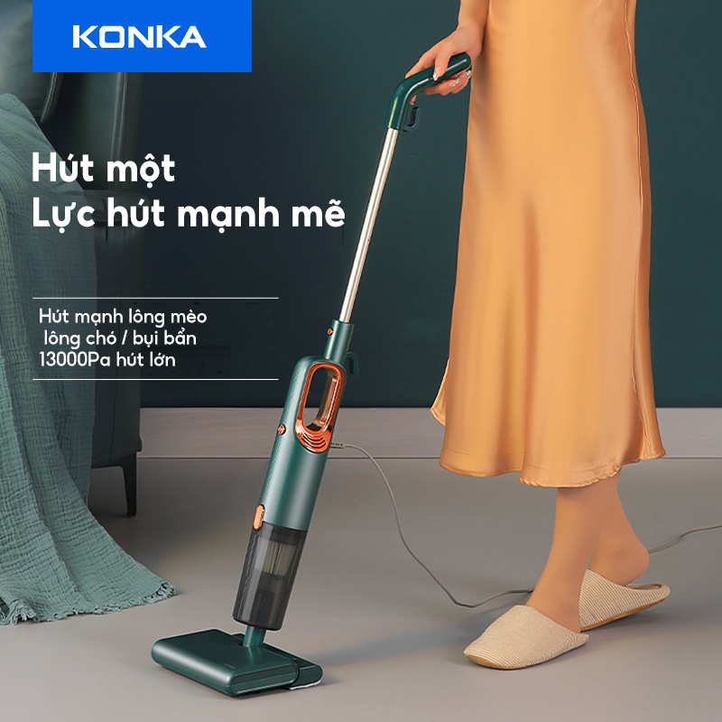 Máy Hút Bụi Khô Và Ướt Tích Hợp Hút Và Kéo Konka Máy Hút Bụi Gia Đình Hai Trong Một Có Dây Cầm Tay HZGHA0408