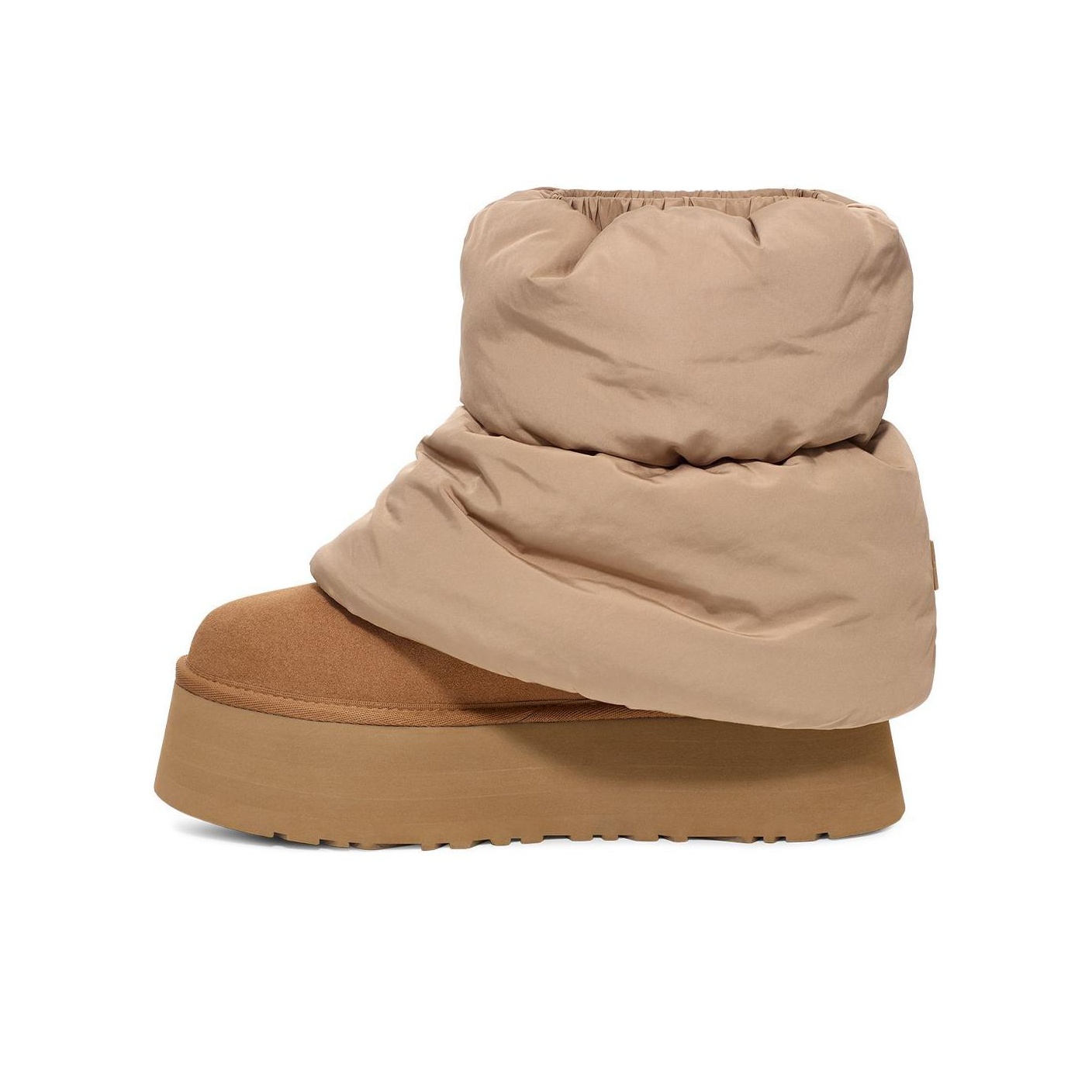 รองเท้าบูทผู้หญิง รองเท้าลุยหิมะ Ugg Classic Novelty Snow ผู้หญิง Pottery Beige Grey/Chestnut 1158275-AHS ราคา 13,230 บาท*ส่งฟรี