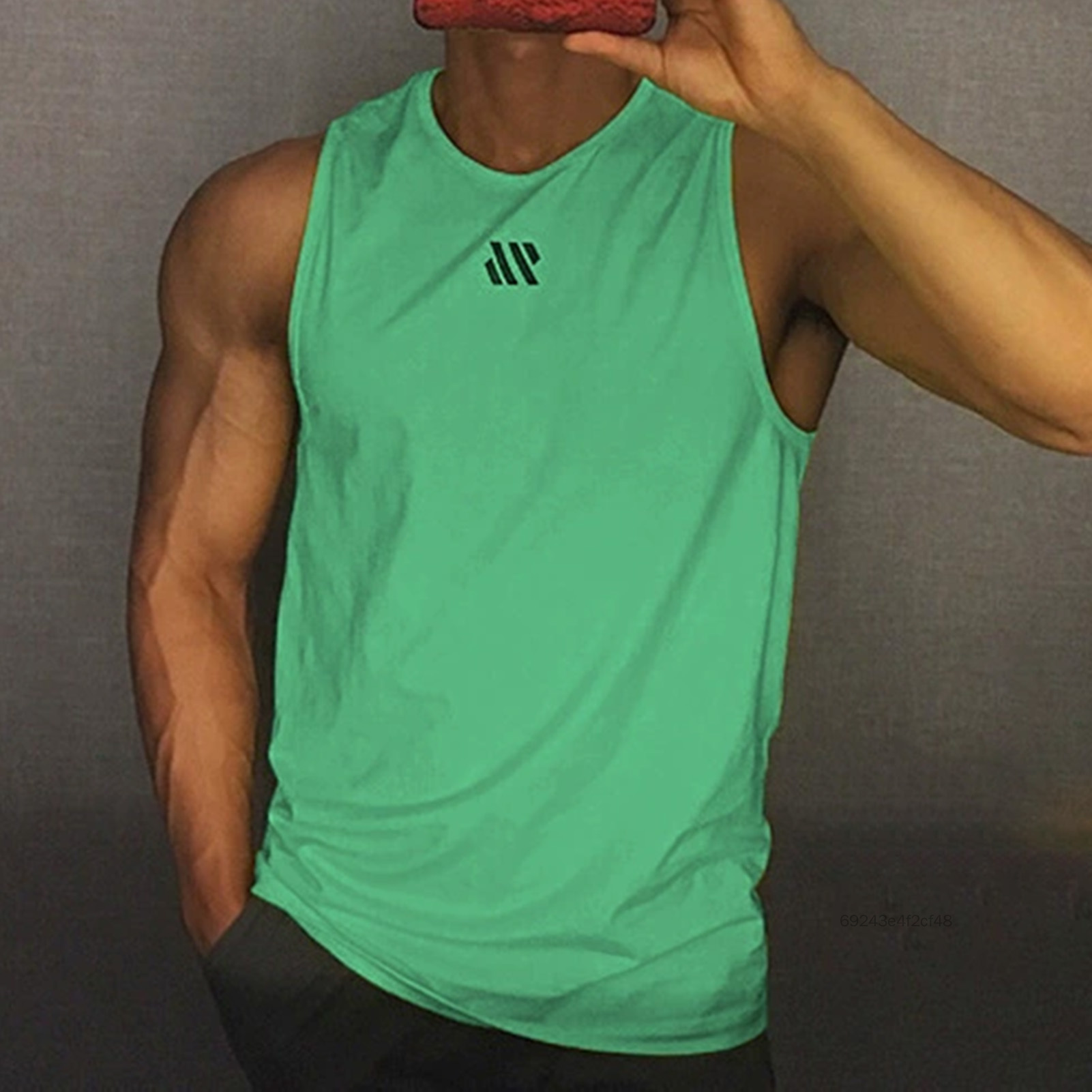 Áo Sơ Mi Không Tay Tập Luyện Cho Nam Thể Thao Thể Hình Thông Thường Tập Gym Áo Sơ Mi Không Tay Dành Cho Nam Giới Năng Động Người Yêu Thể Hình eWalker-VN - 8
