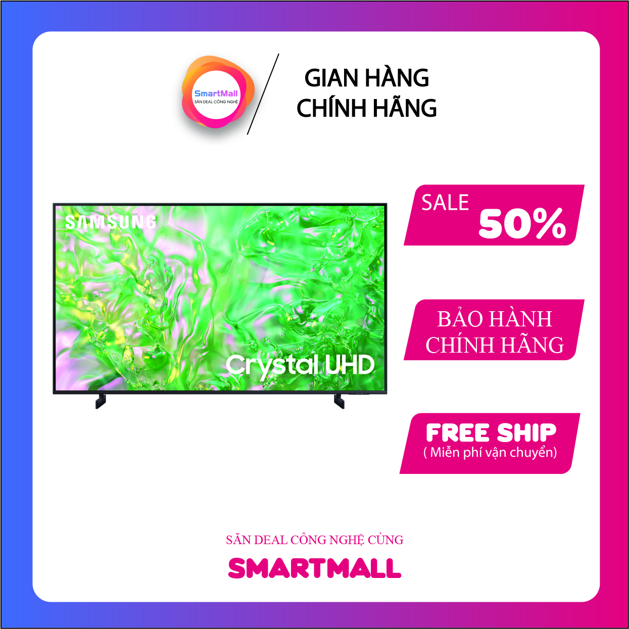 Smart Tivi Samsung 4K 43 inch 43DU8000 Crystal UHD - Hệ điều hành Tizen - Bộ xử lý Crystal 4K  - Côn