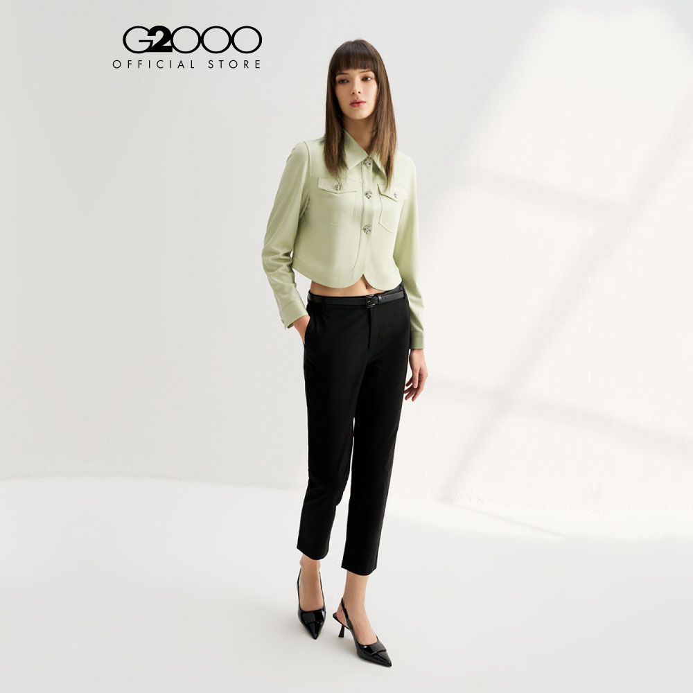 G2000 เสื้อแจ็คเก็ตสำหรับผู้หญิง ทรง Easy Fit รุ่น 4128205050 GREEN ราคา 1,600 บาท*ส่งฟรี