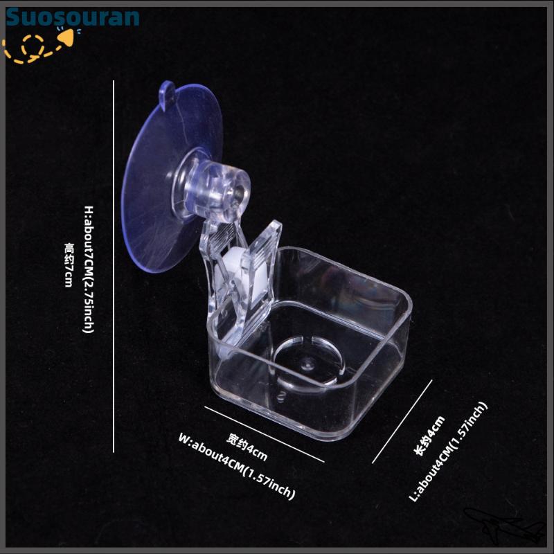 【suosouran】🔥🔥 Bò sát nước thực phẩm bát hút cup thực phẩm khay Gecko bò sát thằn lằn nhện cây ếch Feeder môi trường sống trang trí vật nuôi nguồn cung cấp - 2