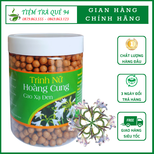 Viên trinh nữ hoàng cung - cao xạ đen, viên trinh nữ phòng chống ung thư - 500gr