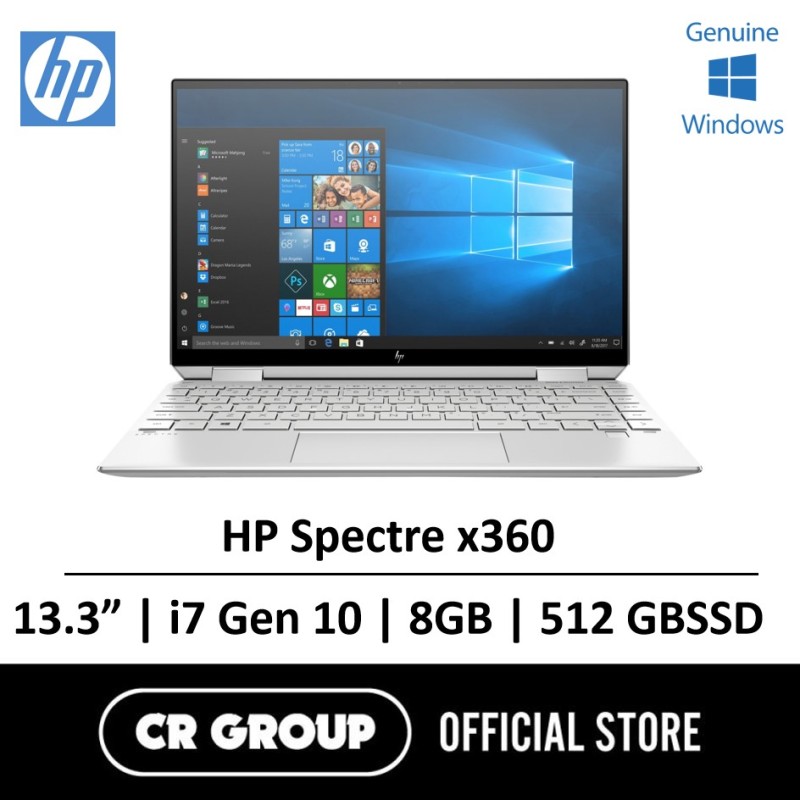 Same Day Delivery Option* HP Spectre x360 Intel® Core™ i7-1065G7 8GB LPDDR4 512GB SSD with FHD IPS Multitouch Corning® Gorilla® Glass NBT™