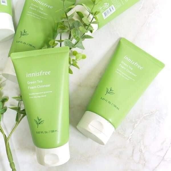 [COMBO 2 TUÝP] Sữa Rửa Mặt Trà Xanh Innisfree Green Tea Foam Cleanser 150ml Hàn Quốc Giúp Làm Sạch, Kiểm Soát Nhờn
