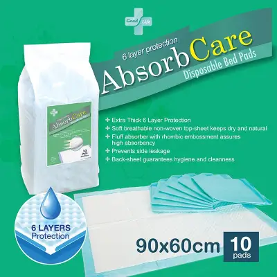 [XL Size] Ultra-absorbent Elderly Incontinence / Maternity / Bed / Pee Pads 90x60cm - 10pcs
