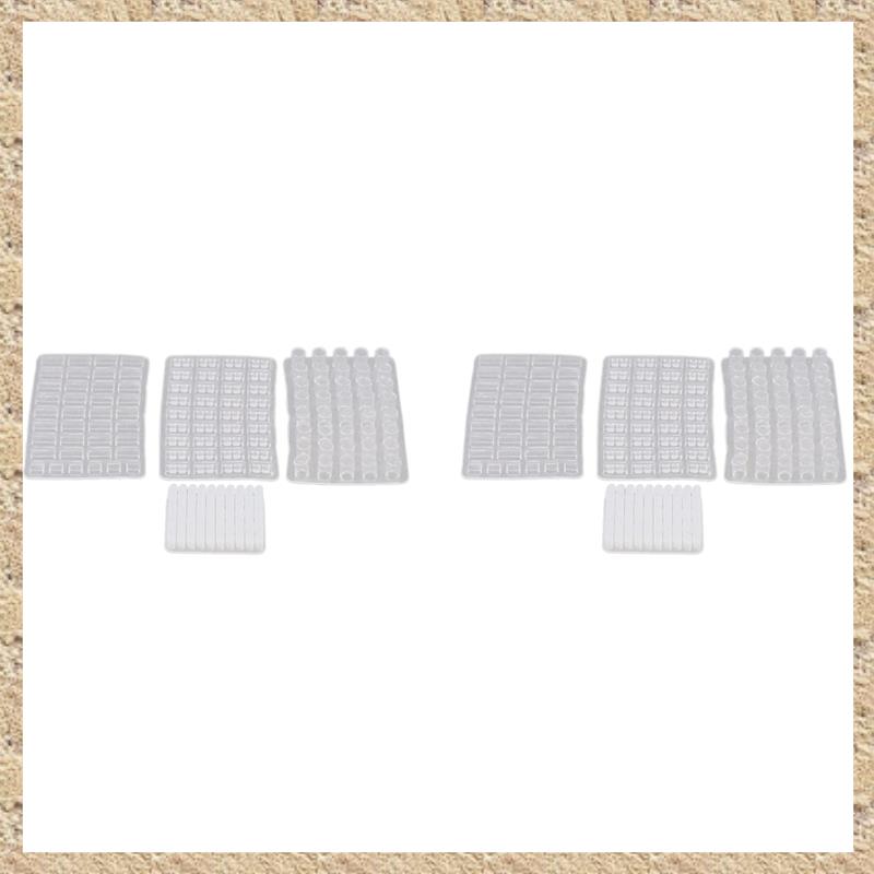 (TFKD) 1/16 Scale Miniature Model Bricks Mould,8 Pack Simulation Brick Molds DIY Kit for Sand Table Landscape Accessories