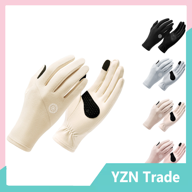 YZN ready stock Women Ski Gloves DY46 Liners Thermal Warm Touch Screen For