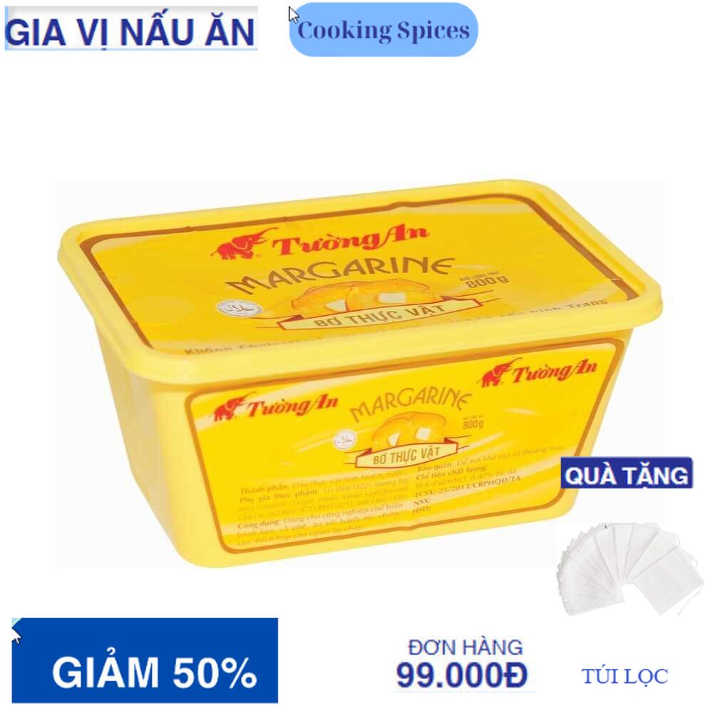 800gr Bơ thực vật bơ phết Tường An Margarine