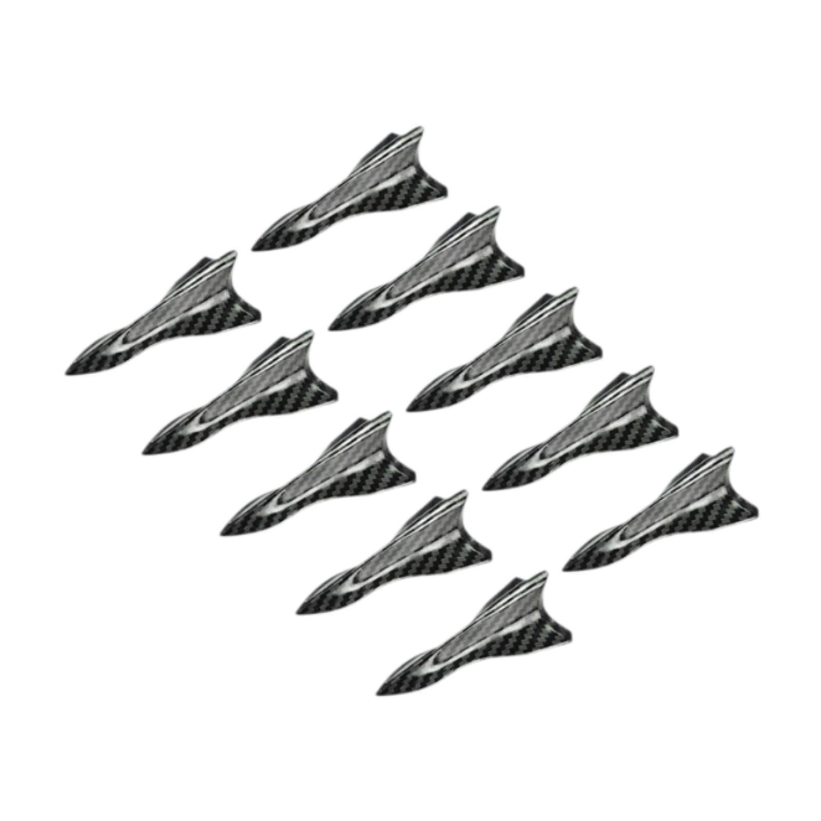 Motoise 10 cái Ăng ten vây cá mập cho ô tô bao gồm, vây cá mập Spoiler cánh mái, ô tô Top Roof aeria