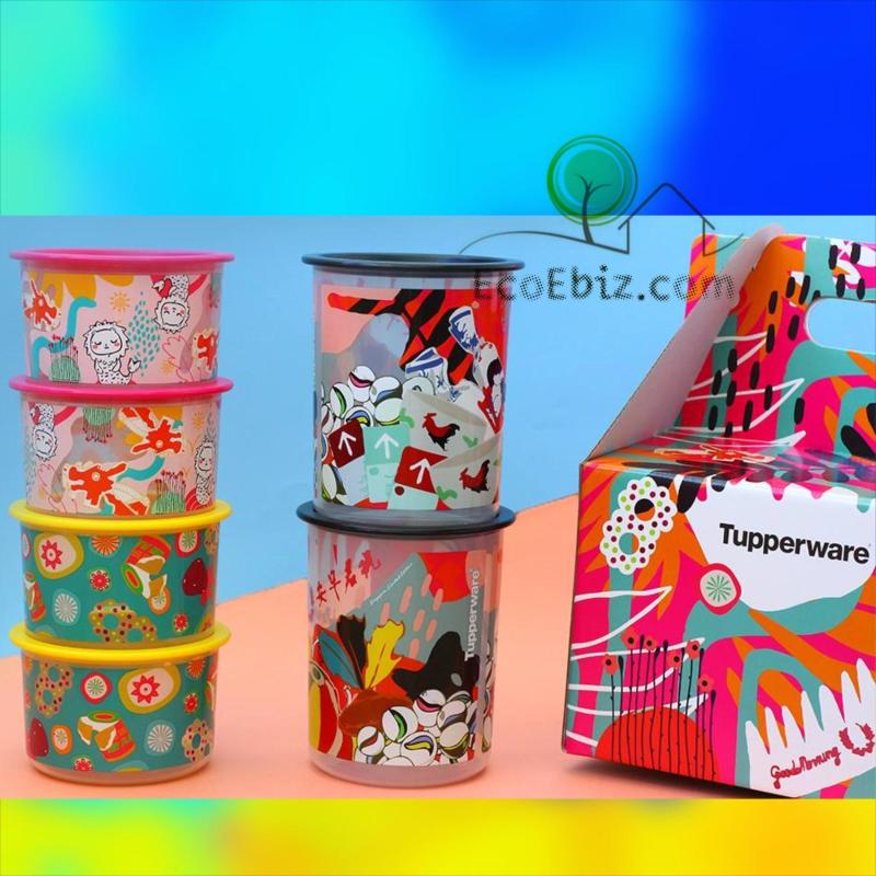 TUPPERWARE Singapore Heritage Set *TRAVEL BAG LIMITED EDITION Pop Art Collection 8in1 set *GIFT BOX SINGAPORE Collection