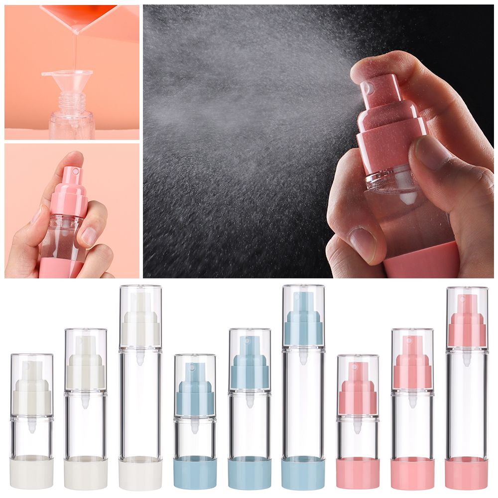 A5TG 15/30/50ml Du lịch Phụ Kiện Bóp Bơm Công Cụ trang điểm Chân không Chai Container rỗng Phun Kem Dưỡng Da Bơm lại Chai