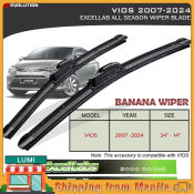 Toyota VIOS 2007-2024 Front Wiper Blade, All Season, Banana Rubber