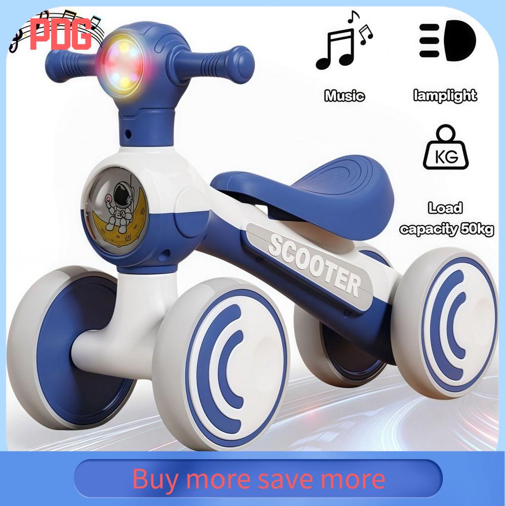 PDG mini Xe đạp thăng bằng cho bé với nhạc  ánh sáng Đa chức năng Xe Scooter Cân Bằng Walker Vui vẻ Phim hoạt hình Xe đạp trẻ em Dành cho trẻ 1-3 tuổi