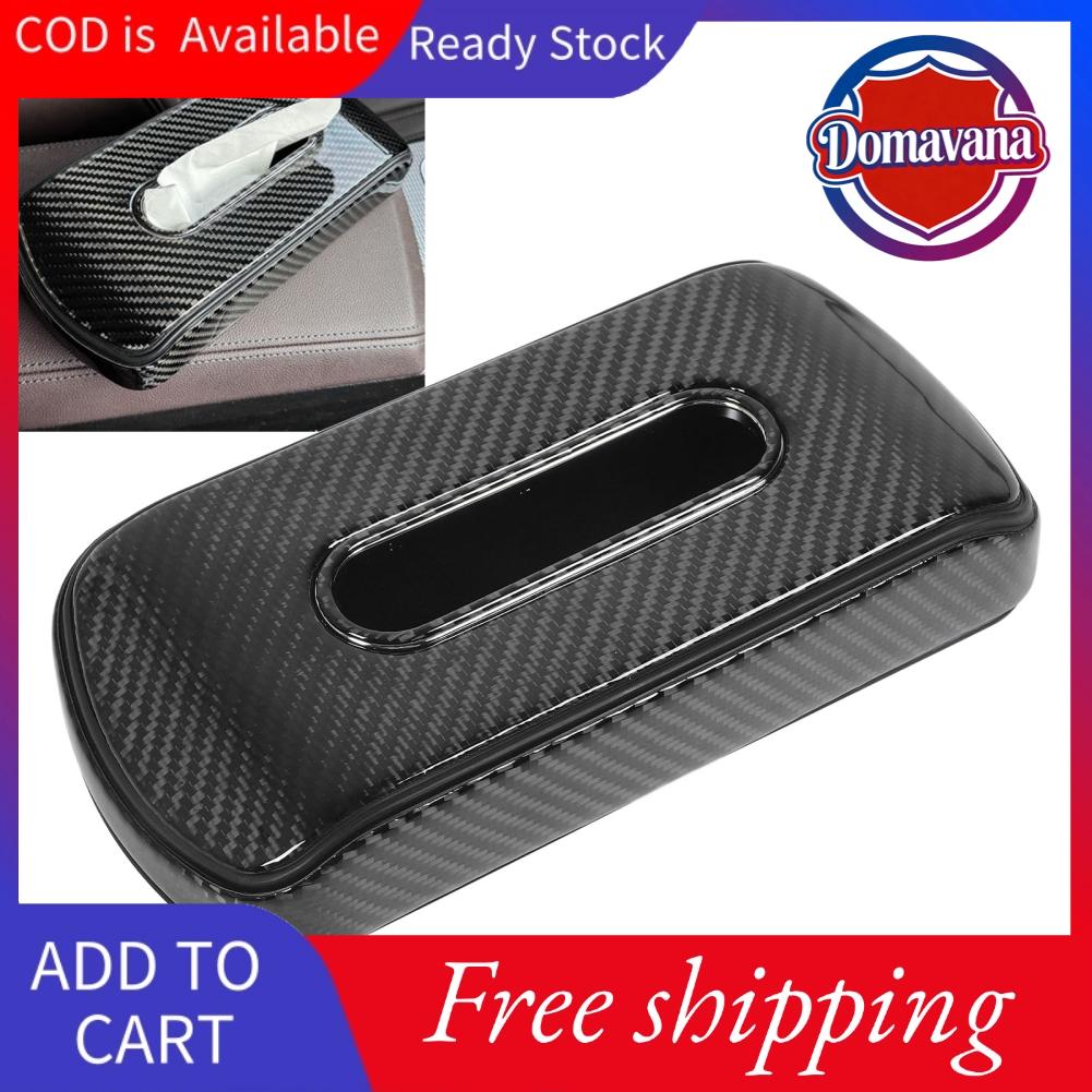 Domavana Hộp đựng khăn giấy ô tô Hộp đựng khăn giấy bằng sợi carbon Phù hợp cho tất cả các loại xe Giá 712,000 Đồng*Miễn phí vận chuyển