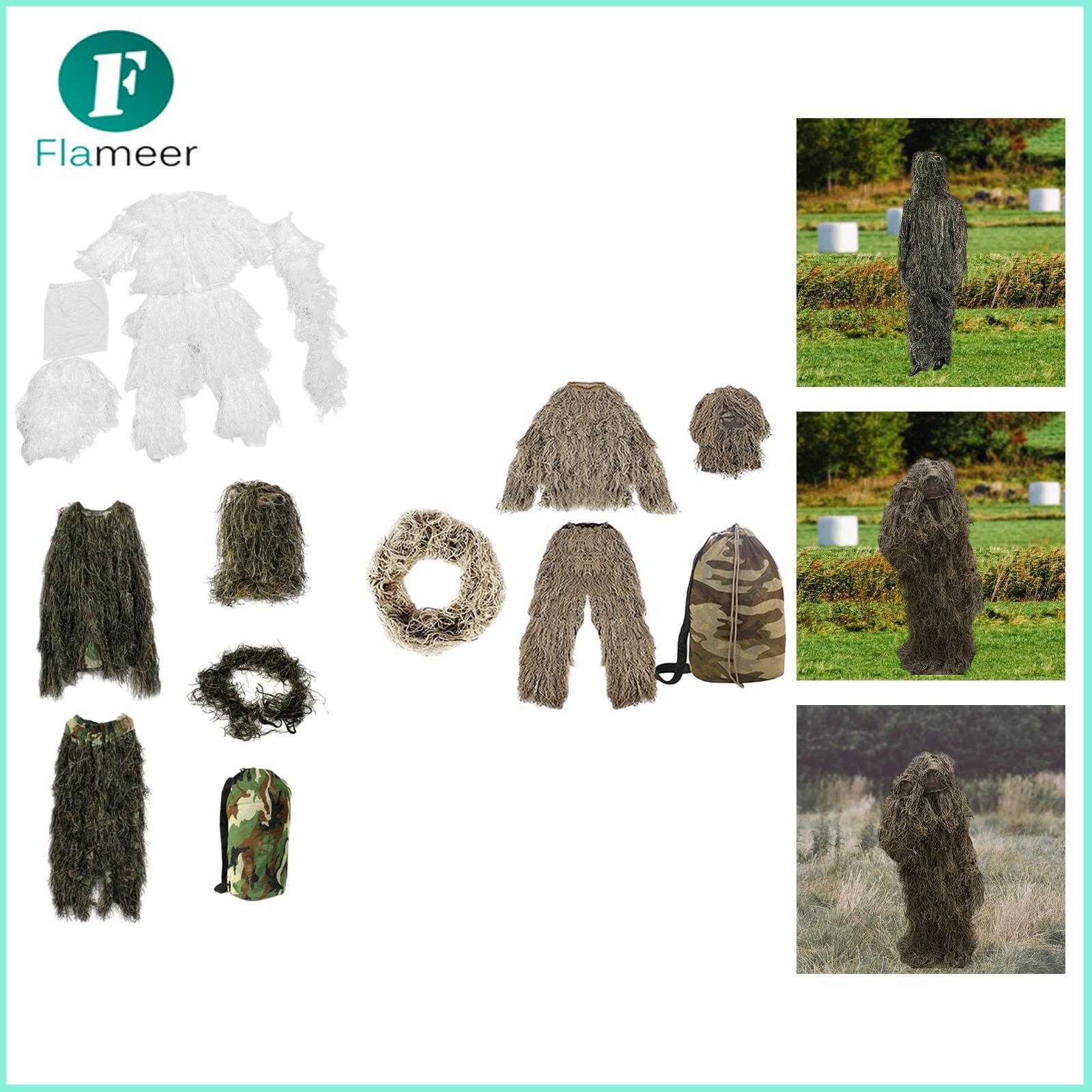 Children Ghillie Suit Uniform Set Lightweight with Storage Bag Fancy Dress Outfit Clothing for Jungle Photography Halloween ราคา 846 บาท*ส่งฟรี