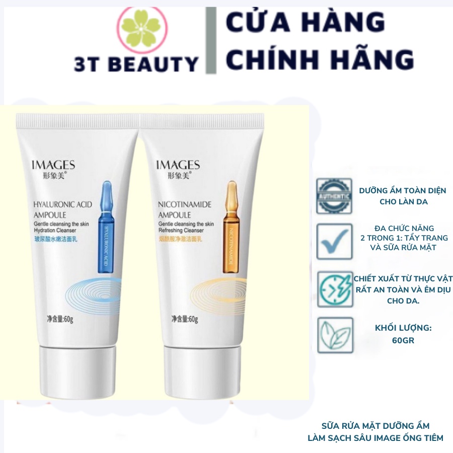 Sữa rửa mặt Dưỡng ẩm làm sạch sâu image ống tiêm 60g