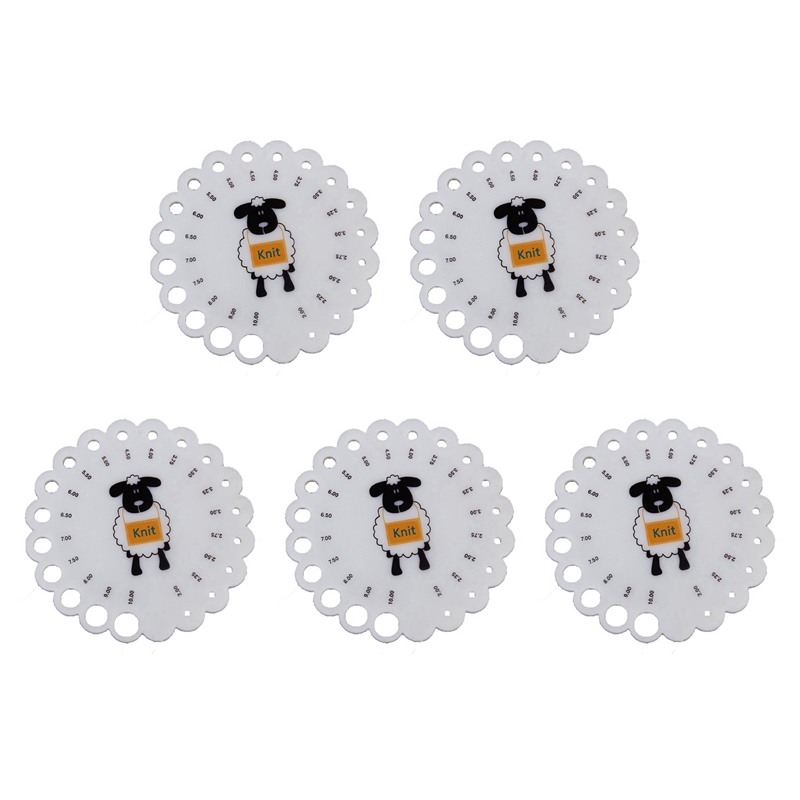 5X Knitting Needle Gauge Ruler