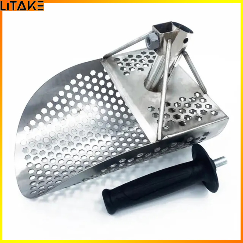 Litake Brightly Sand Scoop With Non-Slip Handle Stainless Steel Water Metal Detecting Tool Fast Sifting Stainless Steel Shovel ราคา 1,008 บาท*ส่งฟรี