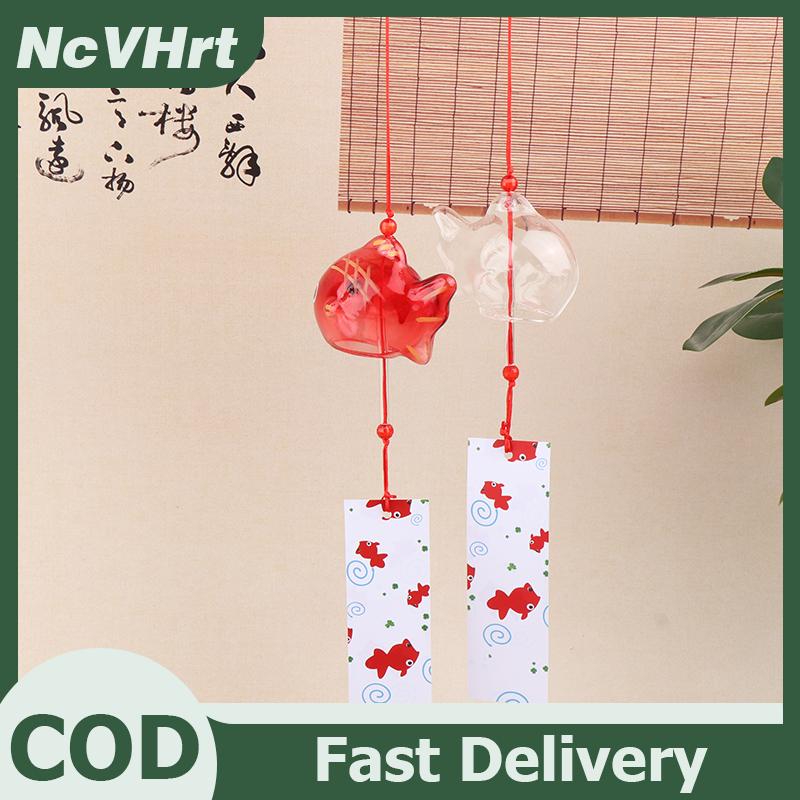 👉Hot Sale Toy NcVHrt Wind Chime Chimes Japanese Glass s Style Goldfish Garden Hanging Outdoor Decor Pendant Furin Decorative Fish Ornament ราคา 38 บาท*ส่งฟรี