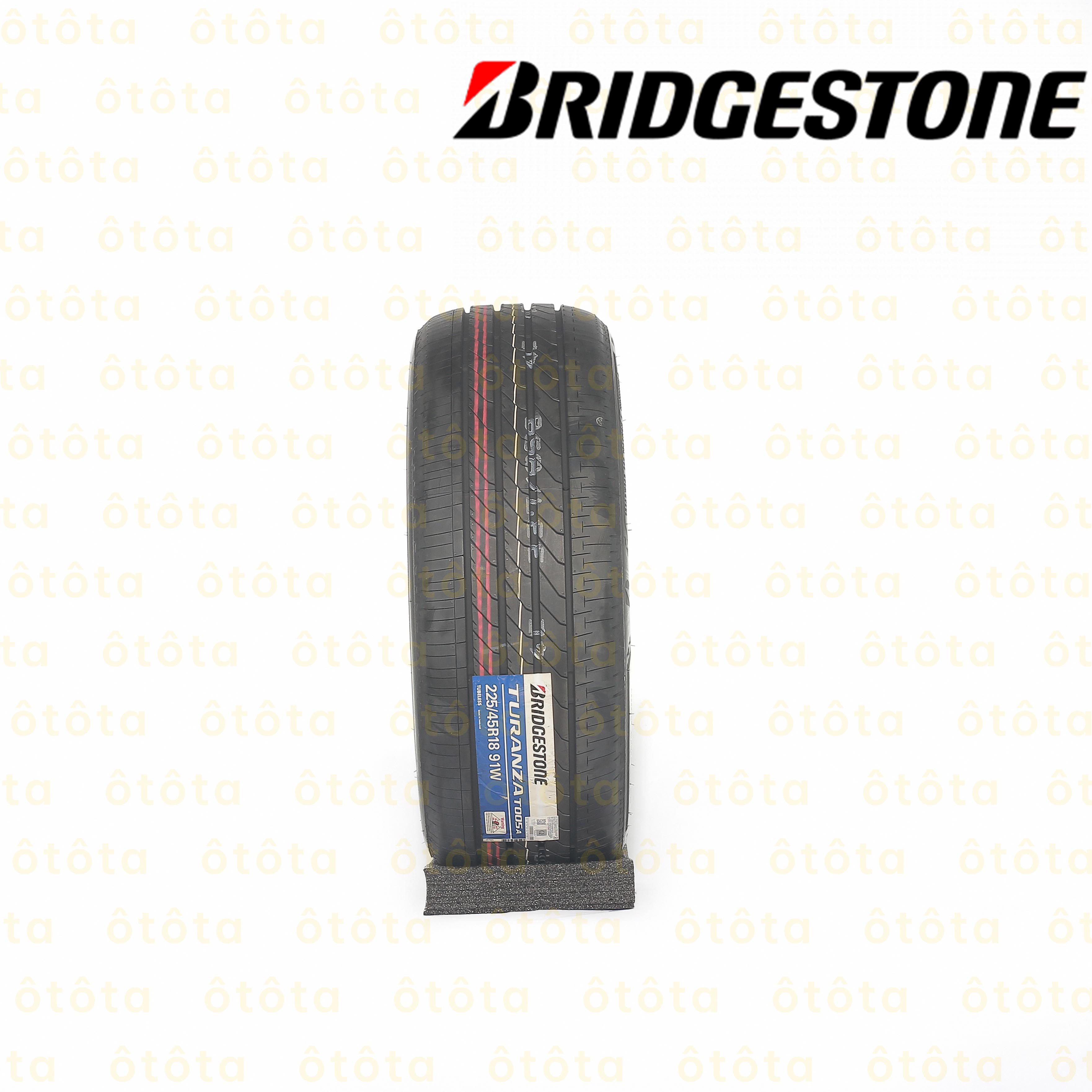 Lốp ô tô Bridgestone 225/45 R18 091W TL Turanza T05A thiết kế gai lốp thông minh thoát nước hiệu quả