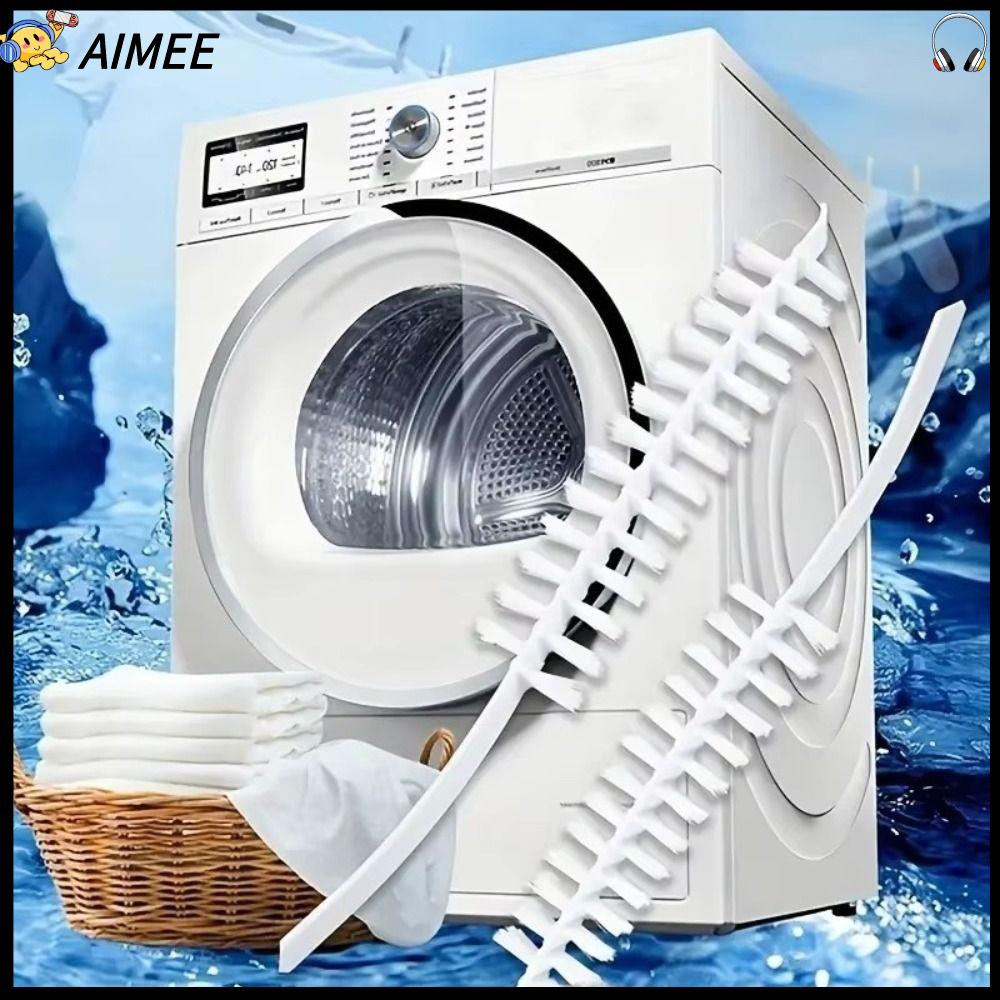 AIMEE Tay cầm dài Bàn chải máy giặt dạng lăn Khử trùng Phổ thông Bàn Chải Kẽ hở thùng trong  Xoay 360 ° Bàn chải làm sạch