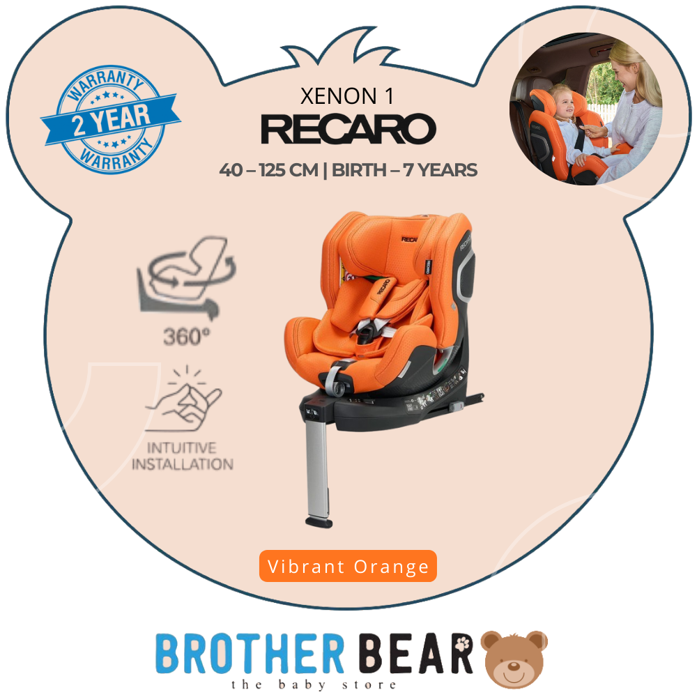 Recaro Xenon 1 - 360 Carseat From (Birth up to 7 years) | BABY BROTHER BEAR