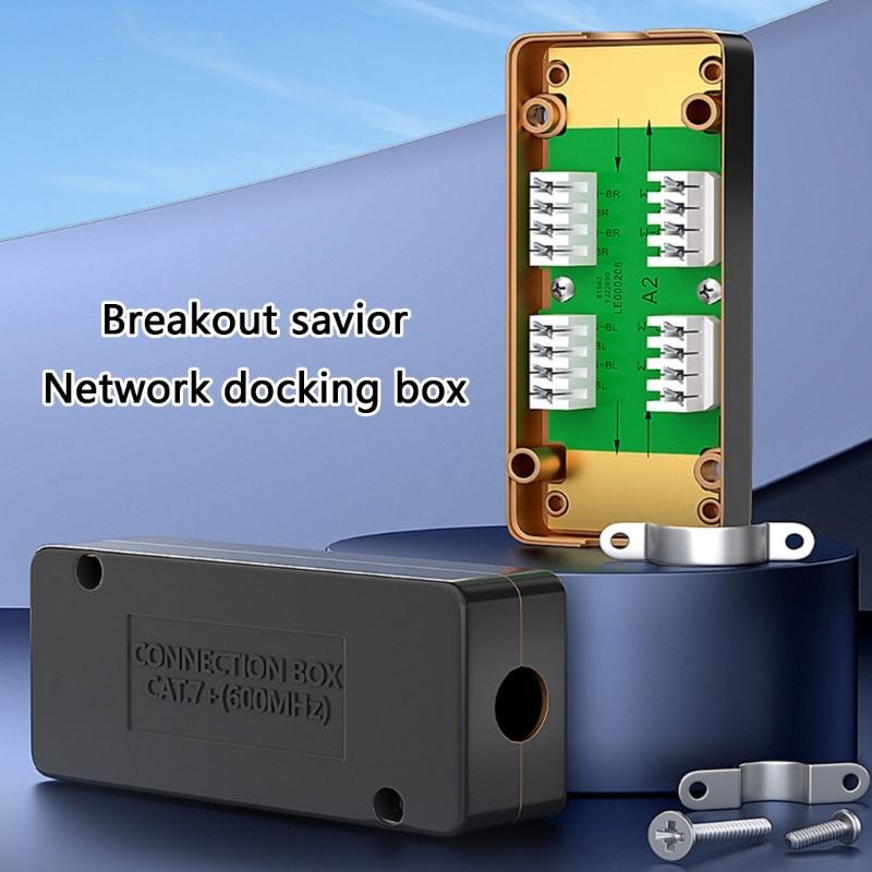 Cat6/cat6A/cat7 Cáp Mạng Adapter CAT7 Ethernet Hộp nối dây cho mở rộng và sửa chữa Ethernet kết nối