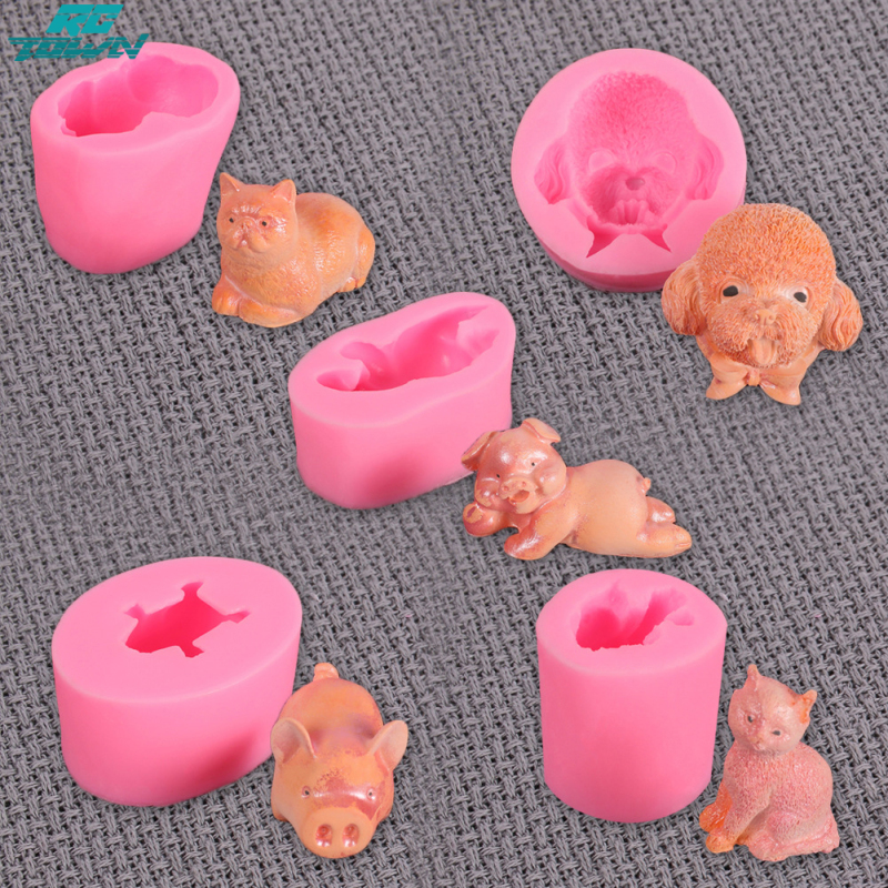 Soap Mold Animal Shape Silicone Cake Molds Fondant Chocolate Mould Kitchen Baking Cake Tool ราคา 31 บาท*ส่งฟรี