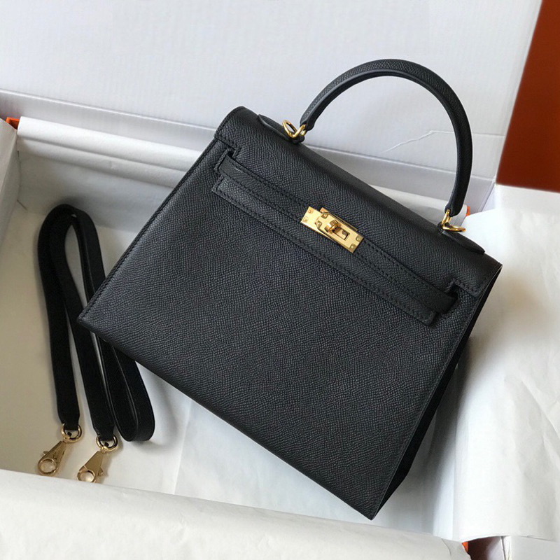 Túi xách hm fullbox size 25 tag vàng cao cấp tặng khăn lụa kèm ổ khóa