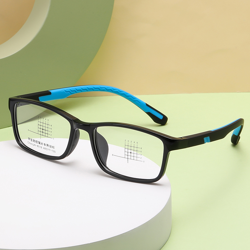 CA8017 1pc PC Rectangle Frame Good Quality Colorful Fashion Children's Unisex Glass Frame ราคา 250 บาท*ส่งฟรี